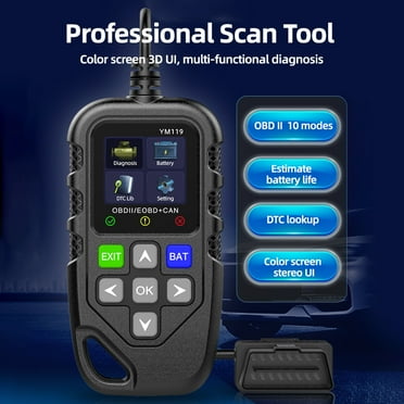 Fault diagnosis instrument,Tool 12v Vehicles Battery Tester Can Tester Can Scan Car Code Battery Code Battery Tester Can Scan Tool Scan Tool 12v Ii Scanner Car Obd Ii Scanner