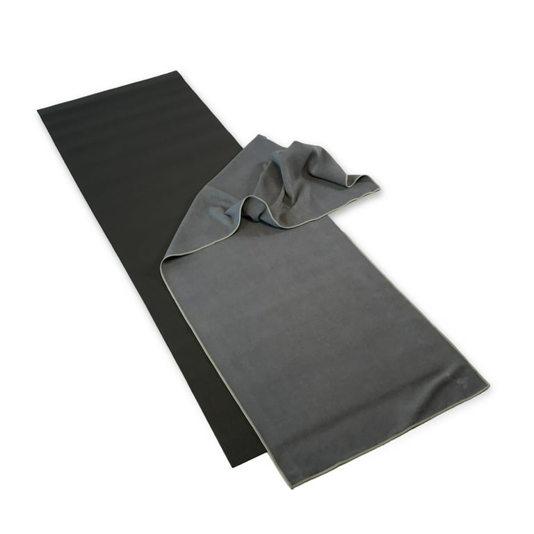 YogaRat RatMat Yoga Mat & Yoga Towel Set, Charcoal Mat and Charcoal/Ash  Towel