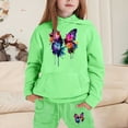 thumbnail image 2 of Girls Outfit Sets Toddler Boy Girl Long Sleeve Cute Print Warm Hoodie Sweatpant Kids Outfits Sweat Suit,2-13Y, 2 of 4