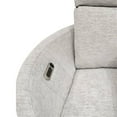 thumbnail image 4 of Pemberly Row Contemporary Fabric Swivel Glider Recliner in White, 4 of 12