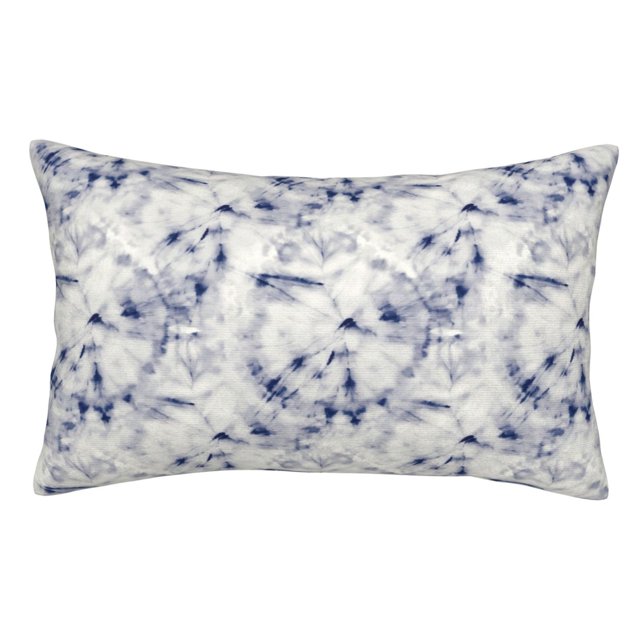Balery Indigo Tie Dye Funda de Cojín Estampada, Regalos para Mujeres, Regalos de Amor para Ella, Regalos para Novia o Esposa, Funda de Almohada-16"x24"