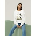 thumbnail image 2 of Vintage Heron Family Sweatshirt Women -Alexander Wilson Designs, Female Small, 2 of 4