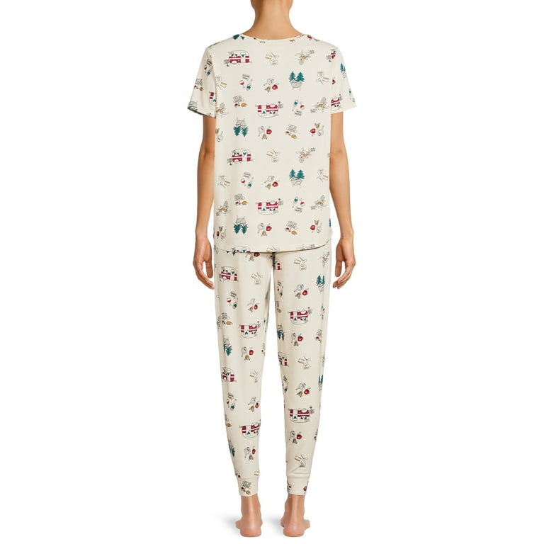 Secret Treasures Women s and Women s Plus T shirt and Joggers Pajama Set 2 Piece Walmart