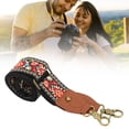 thumbnail image 4 of Ethnic Style Camera Strap, Woven Camera Shoulder Neck Strap  For Photographers For Outdoor Photography Red,Blue, 4 of 8