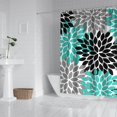 thumbnail image 3 of Waterproof Boho Style Vintage Shower Curtain 72x84 Inch Boho Style Polyester Unique Shower Curtain for Bathroom Hotel Home Decor with 12 Plastic Hooks, 3 of 5