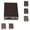 A*1+B*1+C*1+D*1+E*1+F*1, variant on Multi Purpose Sanding Sponge Block for Rust Removal, 3 Pack Grit Sponge Sandpaper, Hand Sanding for Wood Metal Furniture, Reusable Abrasive Sponge, Set of 6
