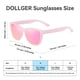 thumbnail image 5 of Gafas de Sol Polarizadas Retro Clásicas con Lentes Rosas para Mujer, Dollger, 5 of 6