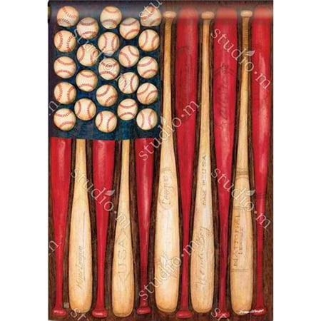 Baseball House Flag - Magnet Works BreezeArt House Flag - Baseball Season