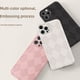 thumbnail image 4 of Funda rígida de piel de oveja para iPhone 12/11 de Apple 14 Pro Max con diseño de cuadros de color liso y XS, 4 of 5