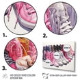 thumbnail image 3 of Designart "Stylish Pink Sneakers Obsession IV" Fashion Canvas Wall Art, 3 of 5