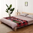 thumbnail image 4 of Christmas Throw Blanket 60" x 80", Lightweight Super Soft Bed Blanket for Bedroom Living Rooms, Cozy Fleece Comfy Microfiber Throw Blankets for Couch Sofa, Truck Tree Snowflake Red Blank Lattice, 4 of 6