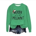 thumbnail image 2 of EGNMCR Chandail en Molleton de Noël Col Rond Imprimé Ample Manches Longues Sans Capuche, 2 of 4