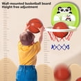 thumbnail image 4 of Indoor Hanging Basketball Hoop, Mini Basketball Set, Wall Mount Hoop, Toss Game, Sports Activity Toy for 1-3 Years, 4 of 7
