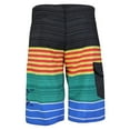 thumbnail image 2 of Men's Board Shorts Sport Beach Swimwear Bathing Suit Slim Fit Trunks (36, 521 Black Blue Green), 2 of 3