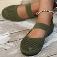 thumbnail image 5 of Women's Breathable Knit Flats, Soft Mary Jane Mesh Ballet Flat Shoes Comfortable Ballerina Flats Dressy Washable Summer Shoe Slip on Casual 38, 5 of 9