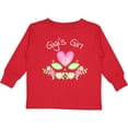 thumbnail image 3 of Inktastic Gigi's Girl- Heart Flowers Girls Long Sleeve Toddler T-Shirt, 3 of 5