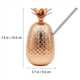 thumbnail image 4 of Paquete de 4 Vasos para Bebidas de PiñA, Vaso de PiñA de Cobre de 450 Ml con Pajita Estirada, Vasos para Fiesta de Luau Hawaiano, 4 of 7