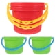 thumbnail image 2 of 4 piezas de cubo de plástico para niños, mini cubo de juguete, mini cubo de agua, cubo de jardín de infantes, juguete para diversión en la playa (azul, rojo, amarillo, verde), 2 of 8