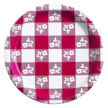 - Creative Converting Red Gingham Paper Plates, 25 ct