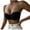 Black, variant on Fashion Women's Transparent Invisible Bra With Strapless Back And Three Rows Of Buckle Underwear Everyday Bras