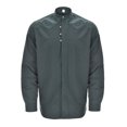 thumbnail image 1 of XDZJLR Mens T Shirts Fashion Solid Color Stand Long Sleeve Slim Fit Tee, 1 of 6