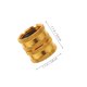 thumbnail image 2 of USHOBE 4Ud Metálico Femenino Para Manguera De Jardín Resistente A Presión Color Dorado, 2 of 8