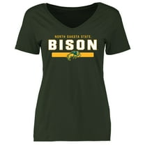 Women's Green NDSU Bison Team Strong T-Shirt