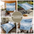 thumbnail image 6 of Vintage Blue Tapestry for Bedroom Wall Hanging Tapestry, Retro Blue Ombre Modern Abstract Art Ceiling Backdrop Tapestries Poster Blanket Wall Decor for Teens Room Living Room Dorm 51" x 59", 6 of 8
