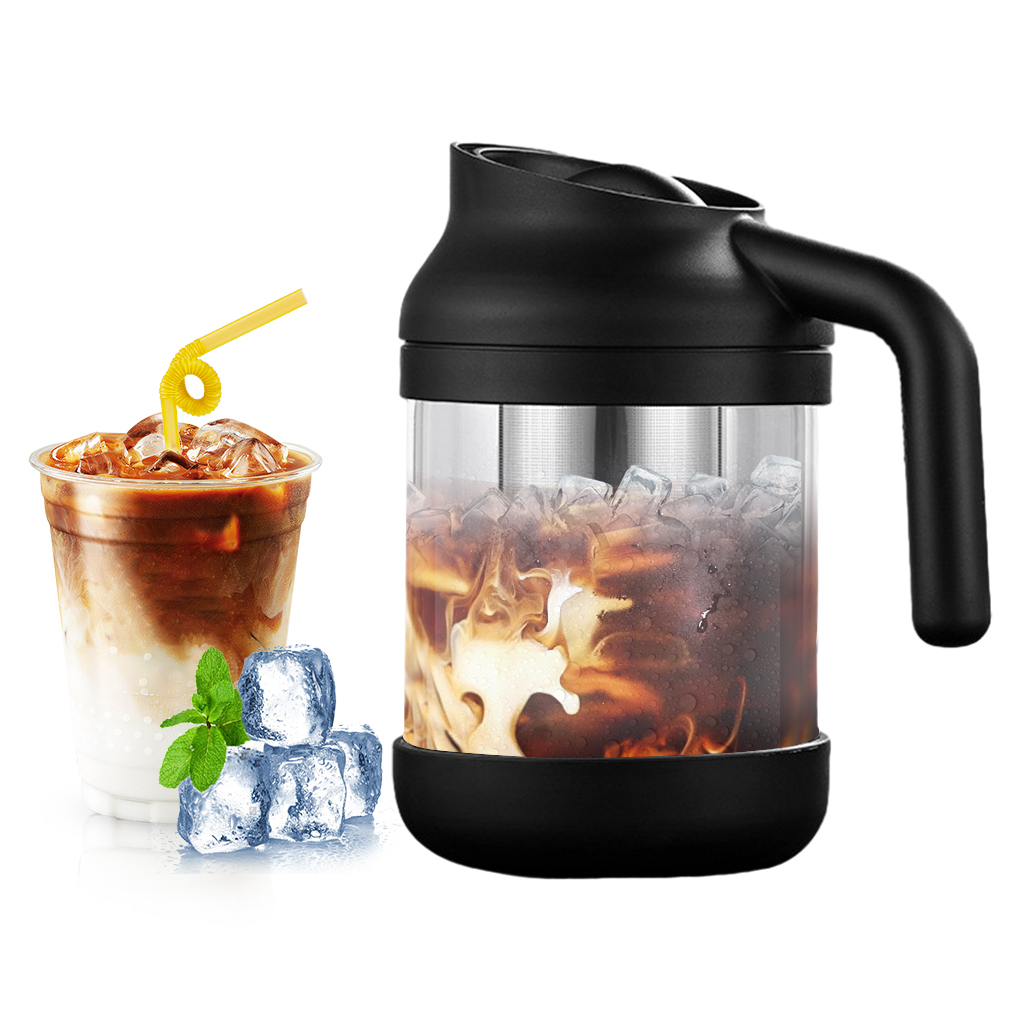 DIYOO Iced Coffee Tea Maker, 37oz Cold Brew Coffee Maker, Iced coffee