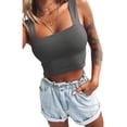 thumbnail image 3 of Txlixc - Camisola sexy de verano para mujer, color sólido, sin mangas, con cuello cuadrado Txlixc Moda, 3 of 9