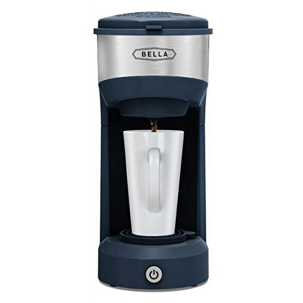 BELLA Dual Brew Single Serve Coffee Maker, Kcup Compatible with Ground