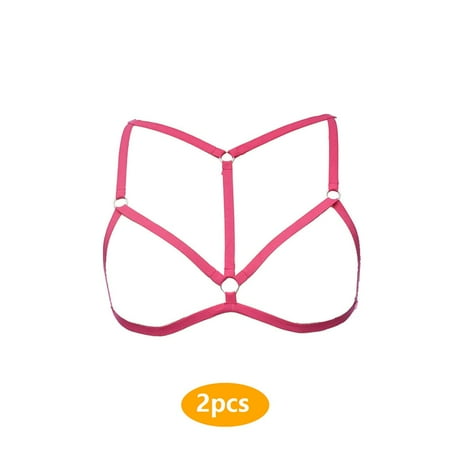 

2pcs Lingerie Elastic Erogenous Great Material Strappy Sweet Gift Brassiere Impressive Gallus Mysterious Fashion Women Harness Bra