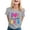 Light Gray, variant on Womens Retro 80s Graphic Tee I Love The 1980s Crewneck Short Sleeve T Shirt Neon Party Casual Summer Tops