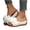 White, variant on Wensltd Women's Flower Wedge Heel Sandals Casual Outdoor Wear Comfortable Stylish Design Summer Chunky Sole Sandals