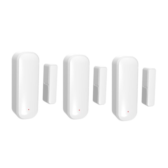 ZigBee Capteur de Porte et Fenêtre, Détecteur Application Tuya Protection de Sécurité Domestique Système d'Alarme pour Assistant Alexa, Performance Constante