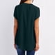 thumbnail image 4 of ICHUANYI Clearance Women's Summer Short Sleeve Zip Casual Tunic V-Neck Rollable Blouse Tops(Green, L) ICHUANYI WER2023080805110, 4 of 6