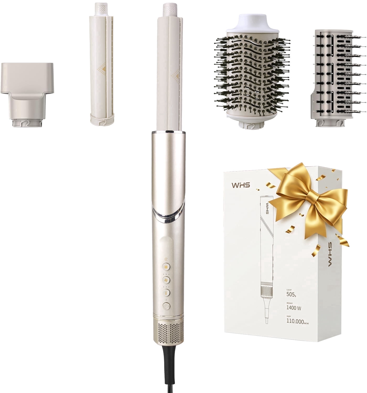 Dual Voltage Hot Air Styler, PARWIN PRO BEAUTY 7 in 1 Hair Styler