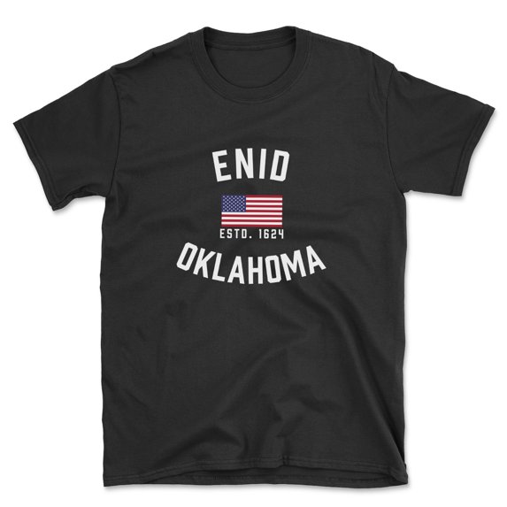 Enid Oklahoma Patriot Men's Cotton T-Shirt