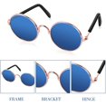 thumbnail image 3 of 4 Pack Round Cat Sunglasses, Classic Retro UV Protection for Small Dogs, Party Cosplay Costume, Cute Funny Pet Photo Props, 3 of 5