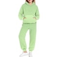 thumbnail image 2 of vdgthytj Boys Girls Sweatsuit 2 Piece Sweatsuits for Kids Gradient Sweatshirts and Jogger Sweatpants Sweat Set, 2 of 6