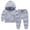 Z-Gray, variant on MHZLDYZ 2Pcs Jogger Outfits Set Baby Girls Boys Hooded Sweatshirt + Sweatpants Boys Girls Athletic Sweatsuits Pullover Sportwear Outfits (Orange,110)