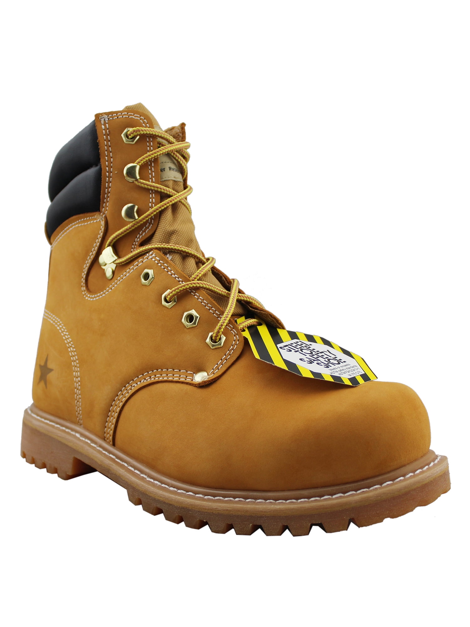 OwnShoe Steel Toe Safety Work Shoes NonSlip High Top Work Boots