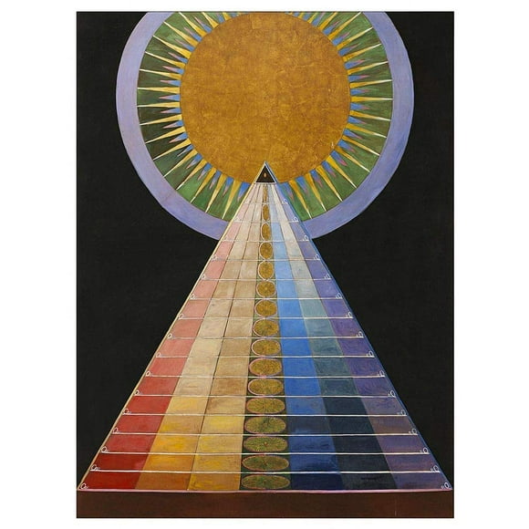 Painting Hilma Af Klint 1907 Altarpiece No 1 Group Unframed Wall Art Print Poster Home Decor Premium