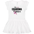 thumbnail image 3 of Inktastic Breast Cancer Awareness My Grandma is a Fighter Girls Baby Dress, 3 of 5