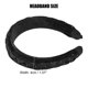 thumbnail image 4 of Diadema trenzada de terciopelo Unique Bargains antideslizante color negro, 4 of 7