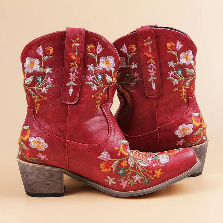 Indigo rd yasmina western bootie deals red