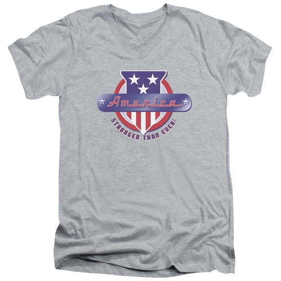 - Stronger Than Ever - Slim Fit V Neck Shirt - Large