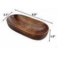 thumbnail image 2 of 2 Pcs Boat Shape Wooden Towel Tray Small Salad Bowls Fruit Dishes Catchall Storage, 2 of 5