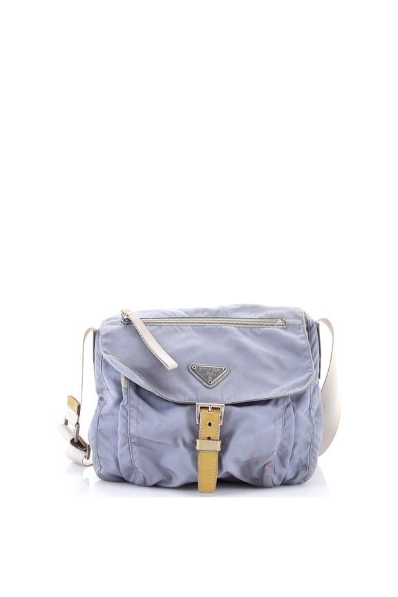 Pre-Owned Buckle Messenger Bag Tessuto Small By Rebag