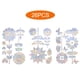 thumbnail image 3 of Yuarrent 3 piezas pegatinas de ventana reutilizables calcomanías de vidrio para interiores se aferran anticolisión dormitorio cocina baño Sun Catcher Decoración del hogar Yuarrent HA063896-00, 3 of 6